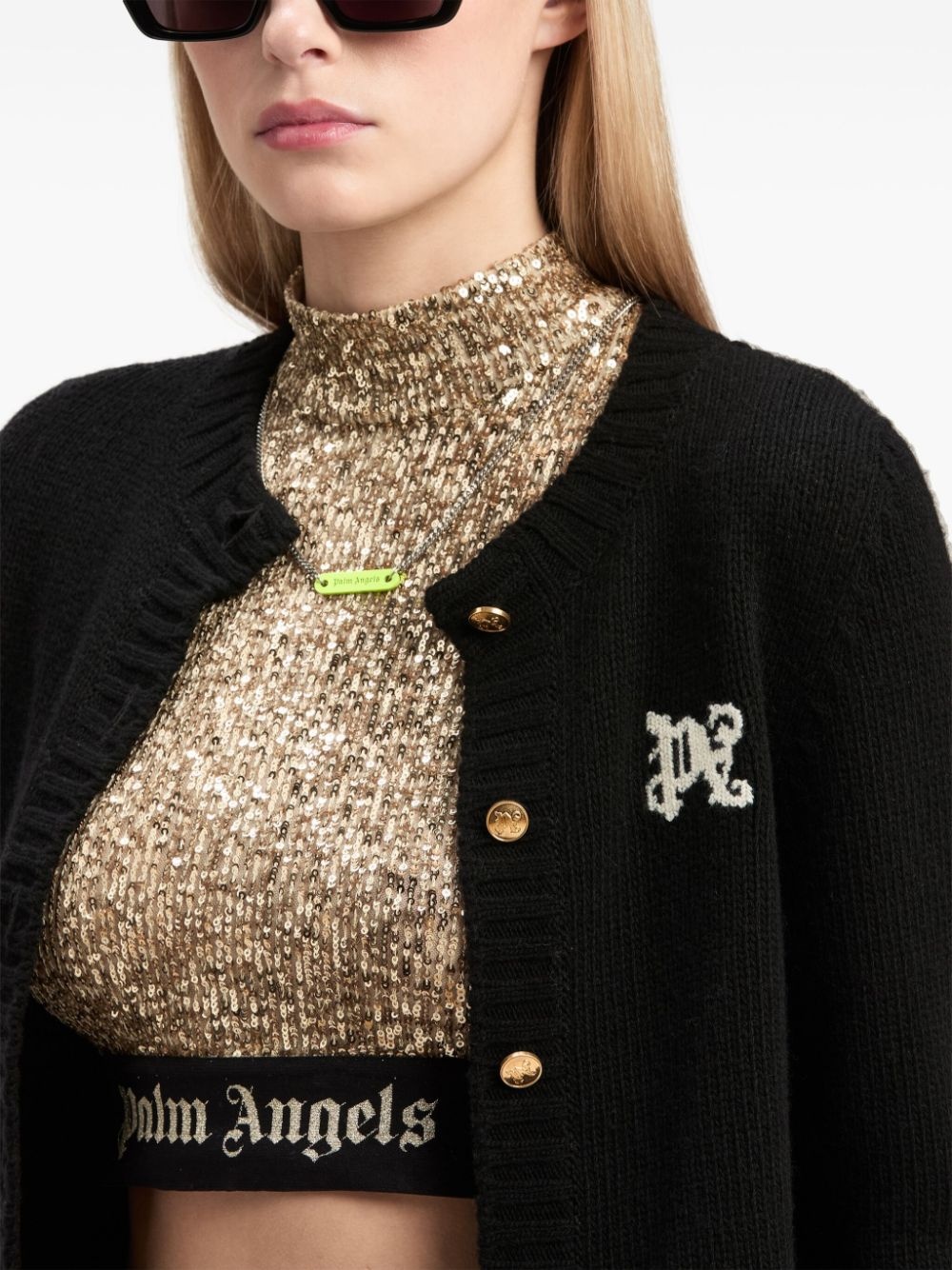 PA Monogram-intarsia cardigan - 6