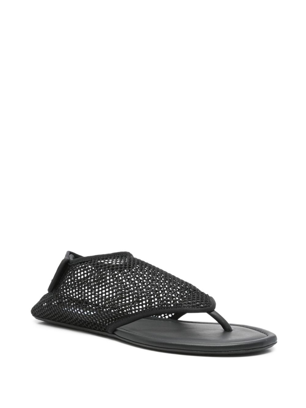 leather flat sandals - 2