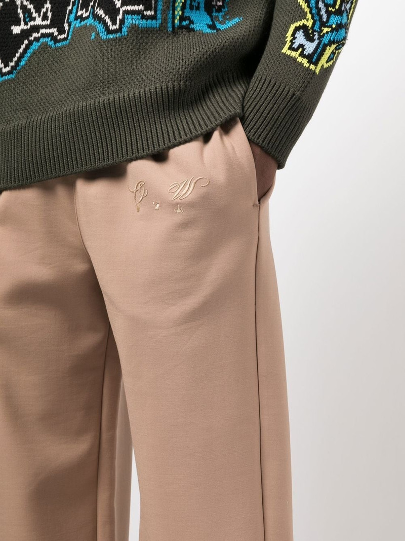 embroidered-logo track pants 5