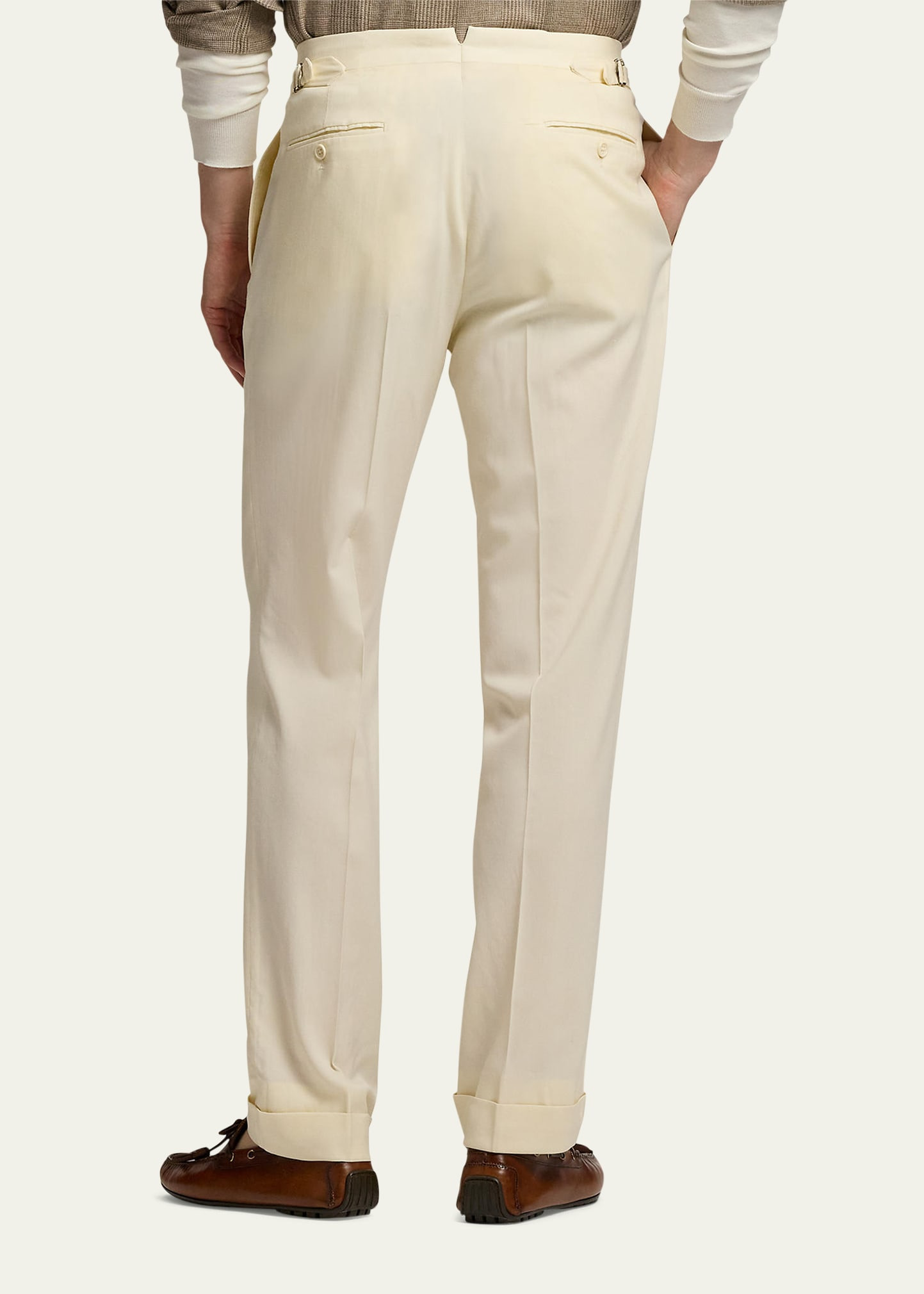 Men's Gregory Wool Double-Pleated Trousers - 3