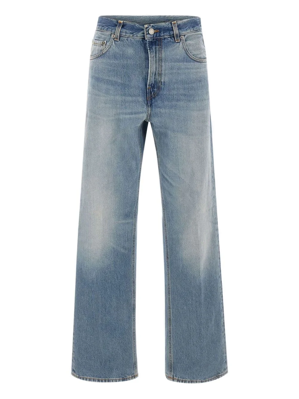 five-pocket logo-patch jeans - 1