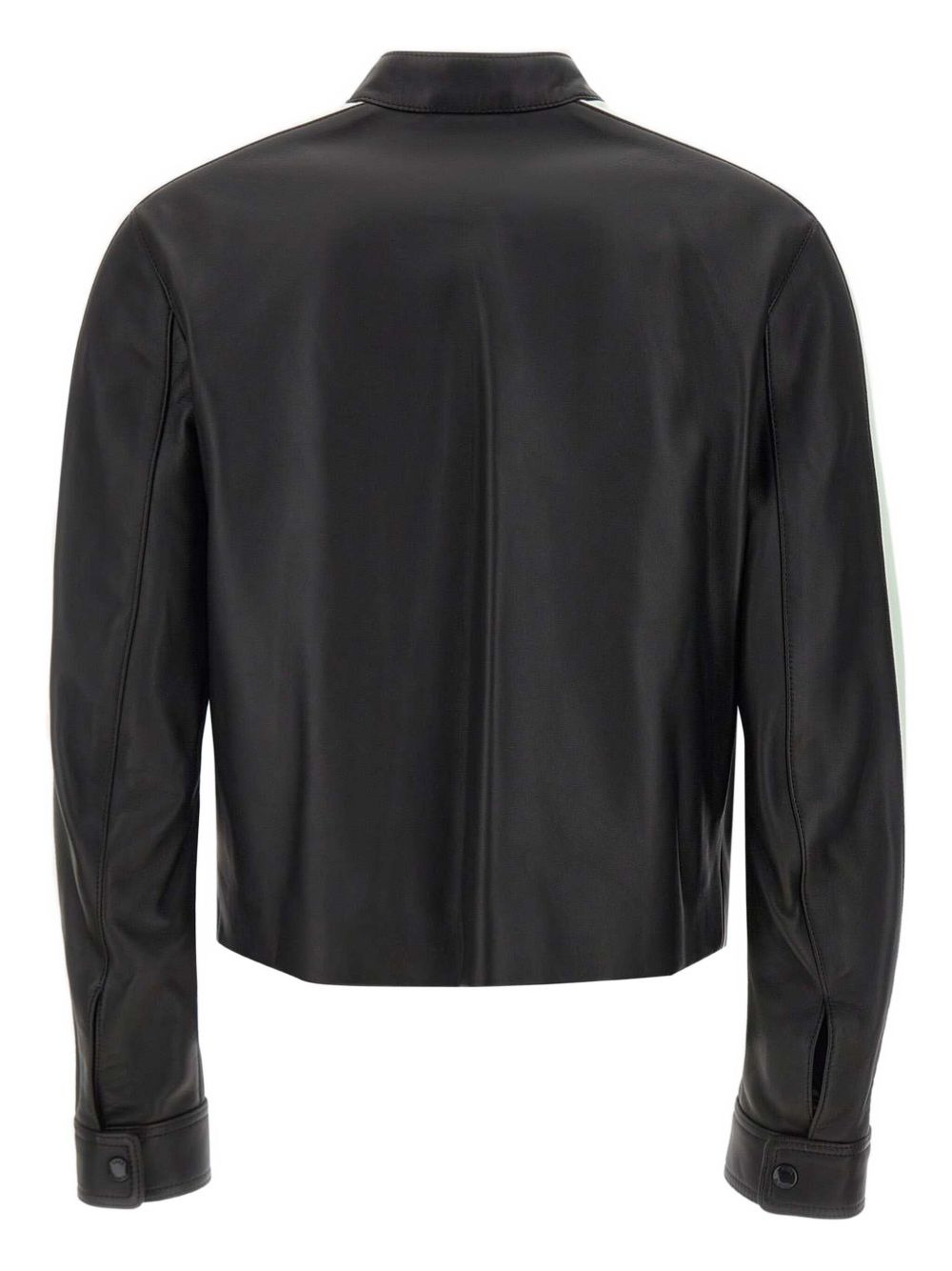 leather racer jacket - 3