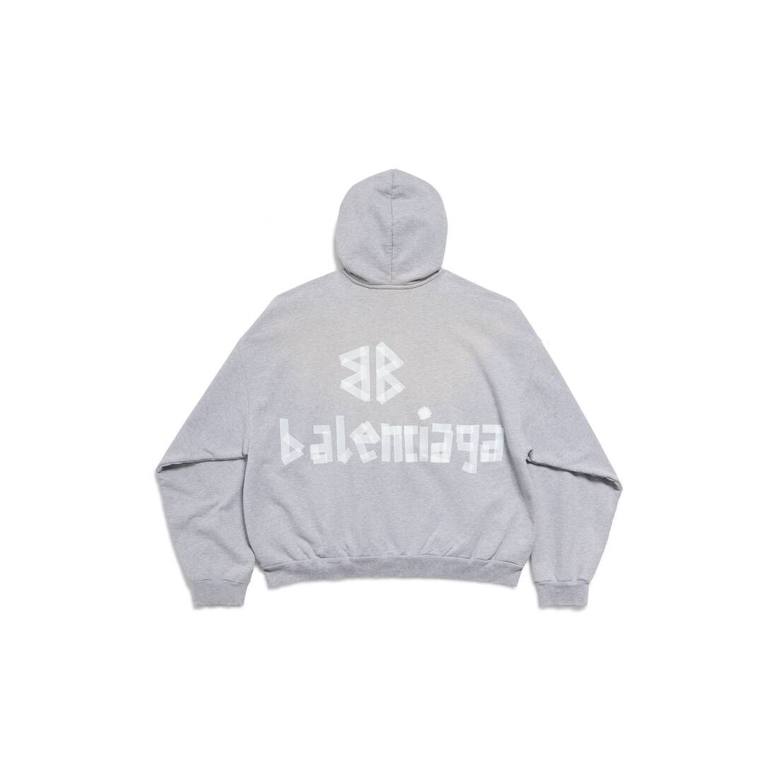 【BALENCIAGA】NEW TAPE TYPE TR リップド ポケット HOODIE BALENCIAGA】NEW TAPE TYPE TR リップド ポケット HOODIE