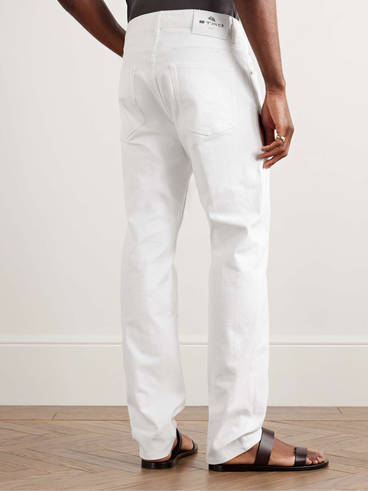 Straight-Leg Paisley-Jacquard Jeans - 4