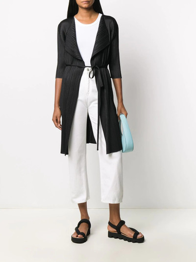 Pleats Please Issey Miyake tie-waist pleated jacket  outlook