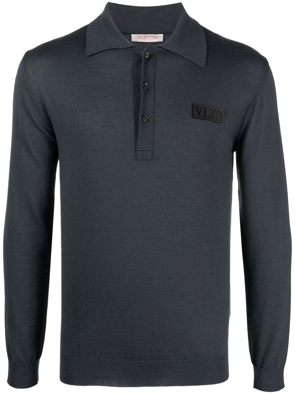 Valentino Garavani VLogo Signature embroidered polo shirt - Black