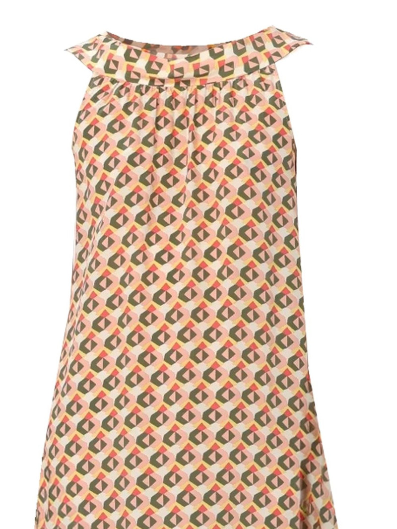 Aspesi geometric-print midi dress outlook