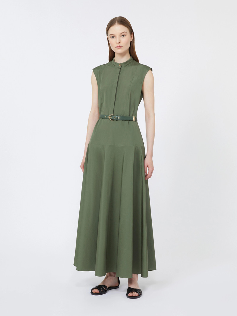 GESTO Cotton poplin circle dress - KAKI 3