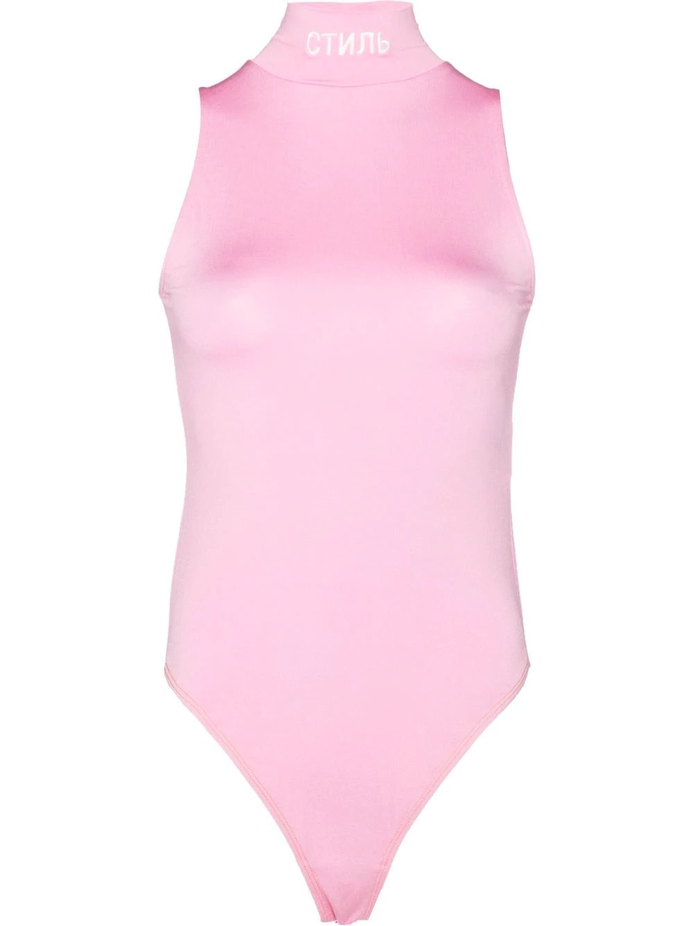 logo-patch sleeveless top - 2