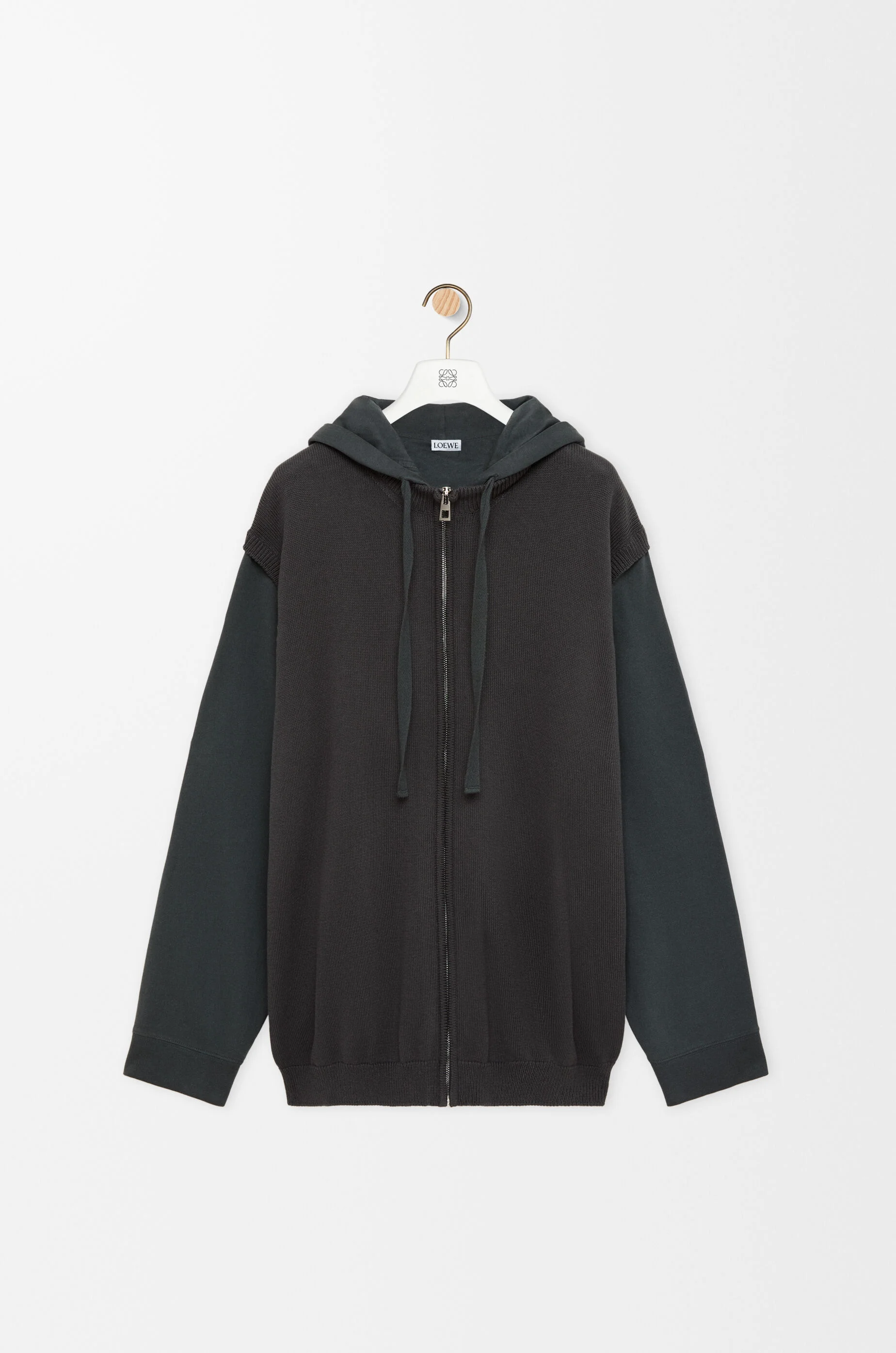 Zip-up hoodie in cotton - 1