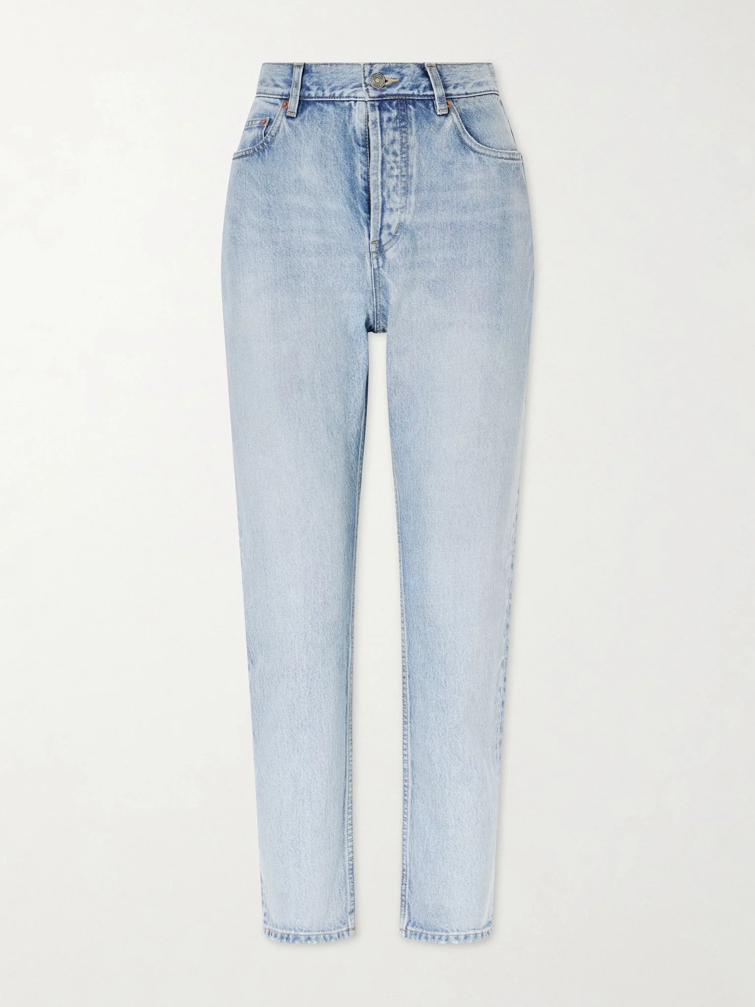 High-rise slim-leg jeans Light denim - 1
