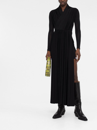 BALENCIAGA Cycling draped dress outlook