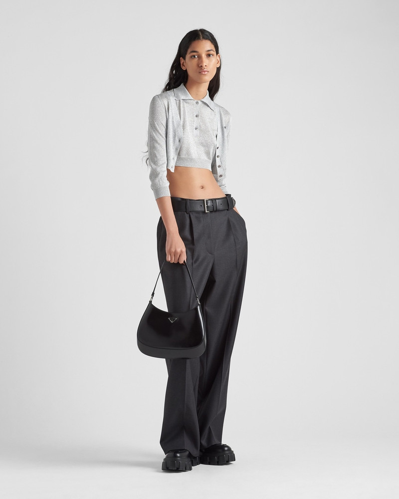 Prada Cropped lurex cardigan outlook