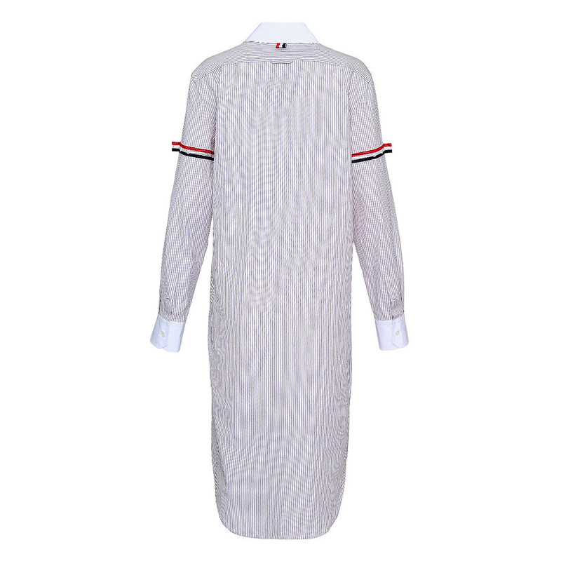 Thom Browne Knee Length Easy Fit Point Collar Dress outlook