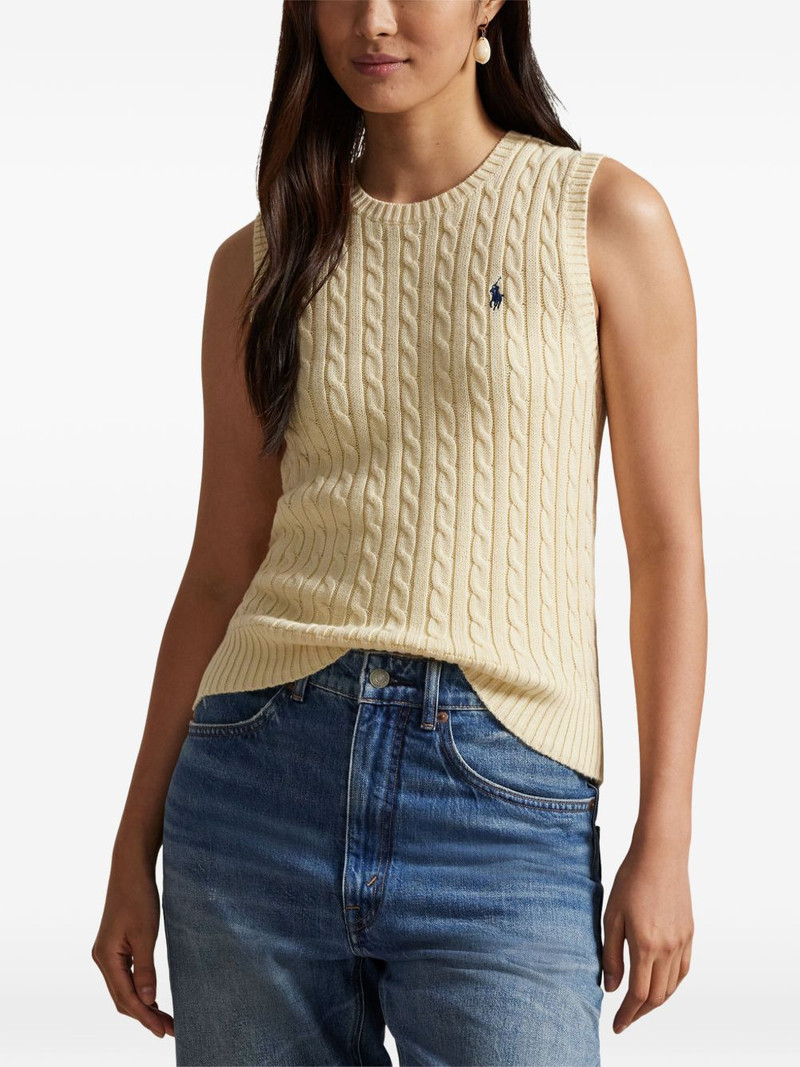 cable-knit sleeveless top 3
