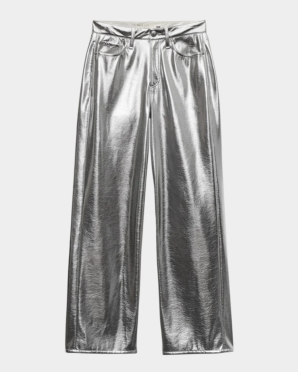 Logan Metallic Faux-Leather Jeans - 1