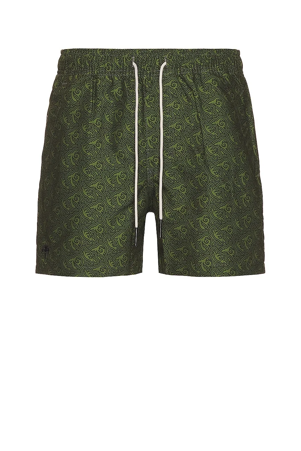 Green Squiggle Swim Shorts - 1