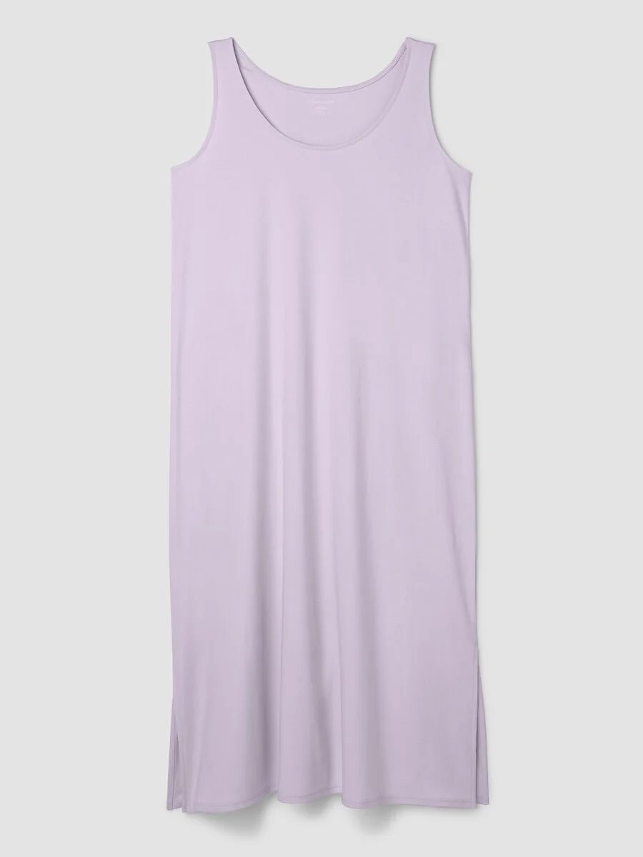 Organic Cotton Interlock Tank Sleep Dress - 1