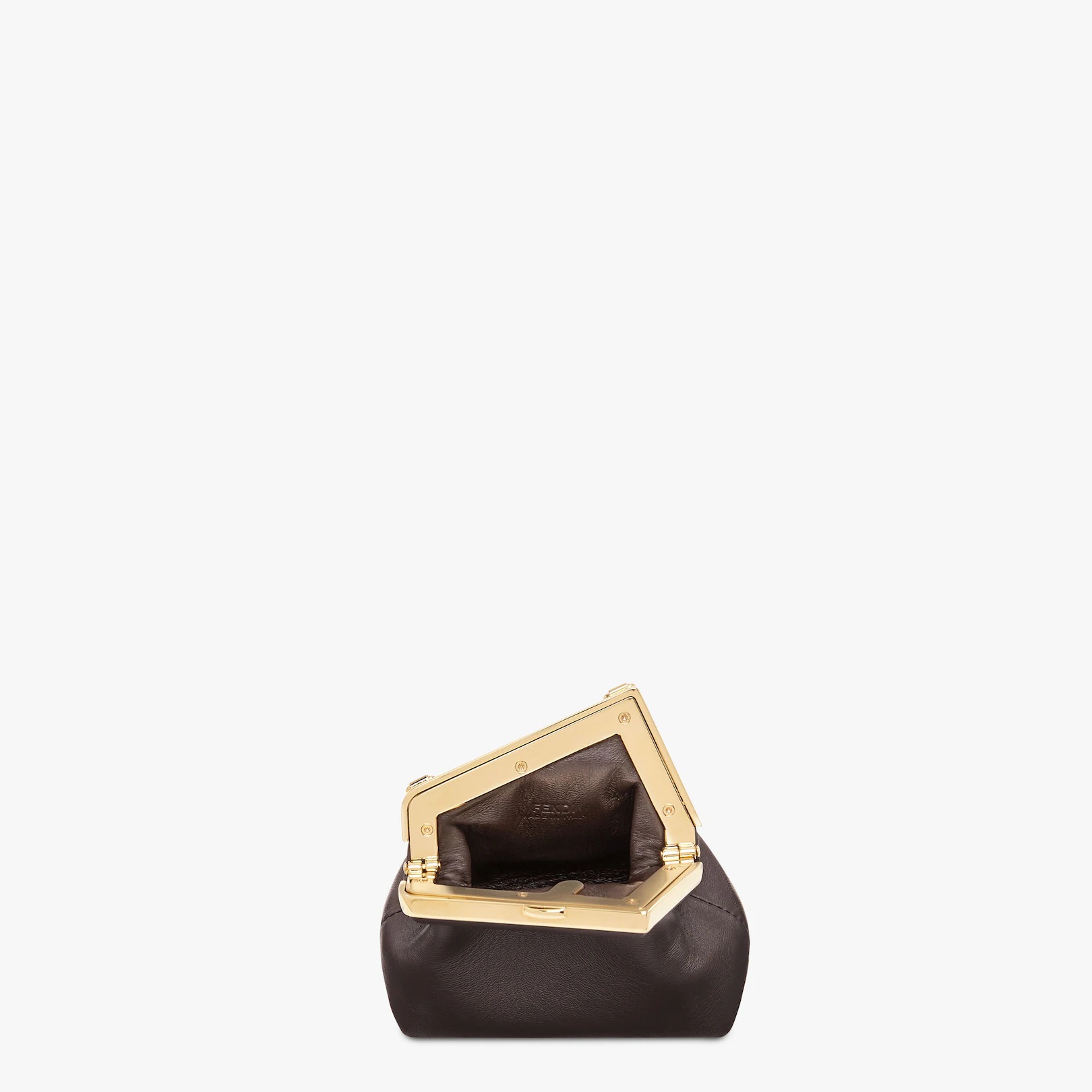 Brown nappa leather charm - 4