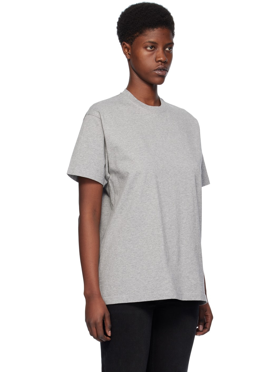 Gray Straight T-Shirt - 4