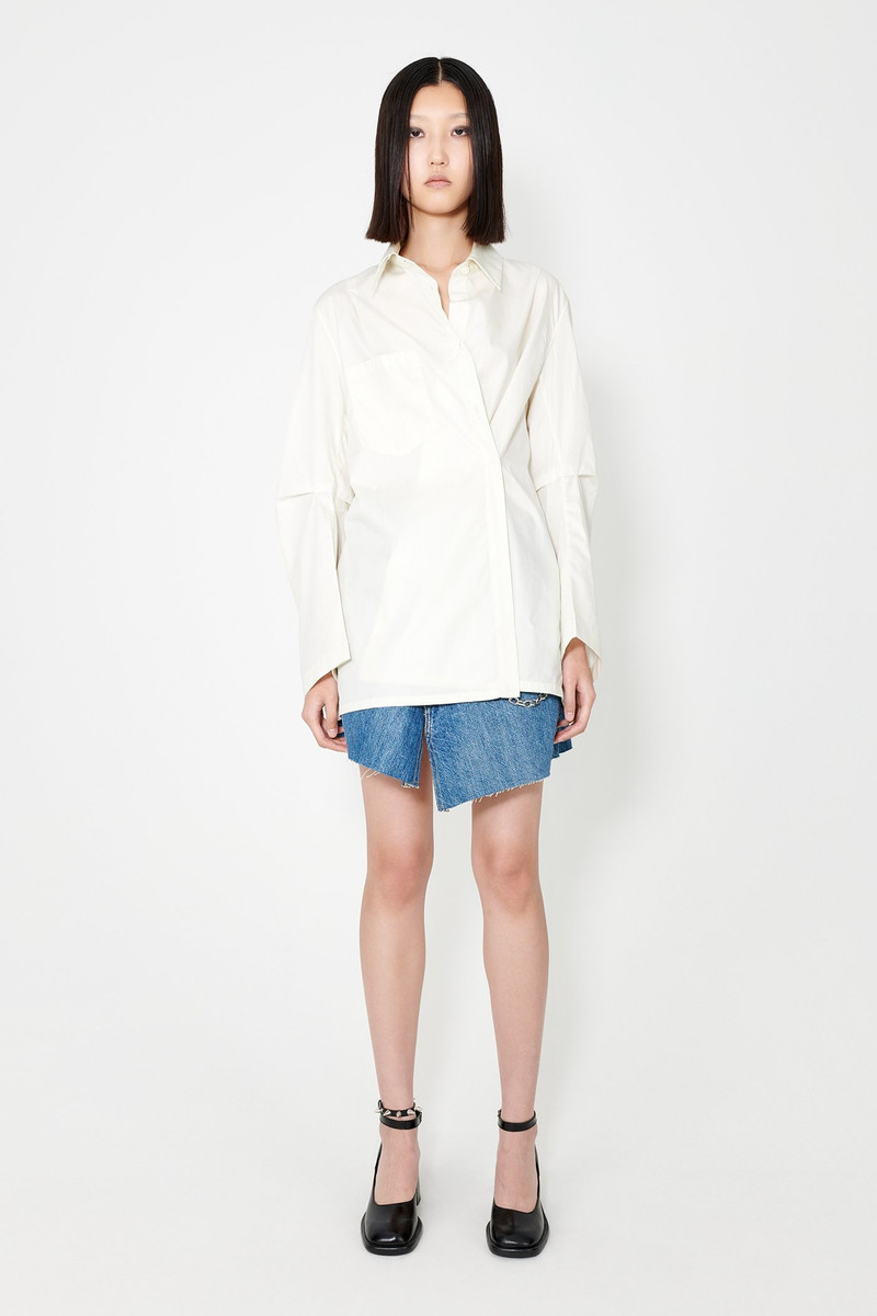 Our Legacy Machine Shirt Pearl Beige Cotton Chinz outlook