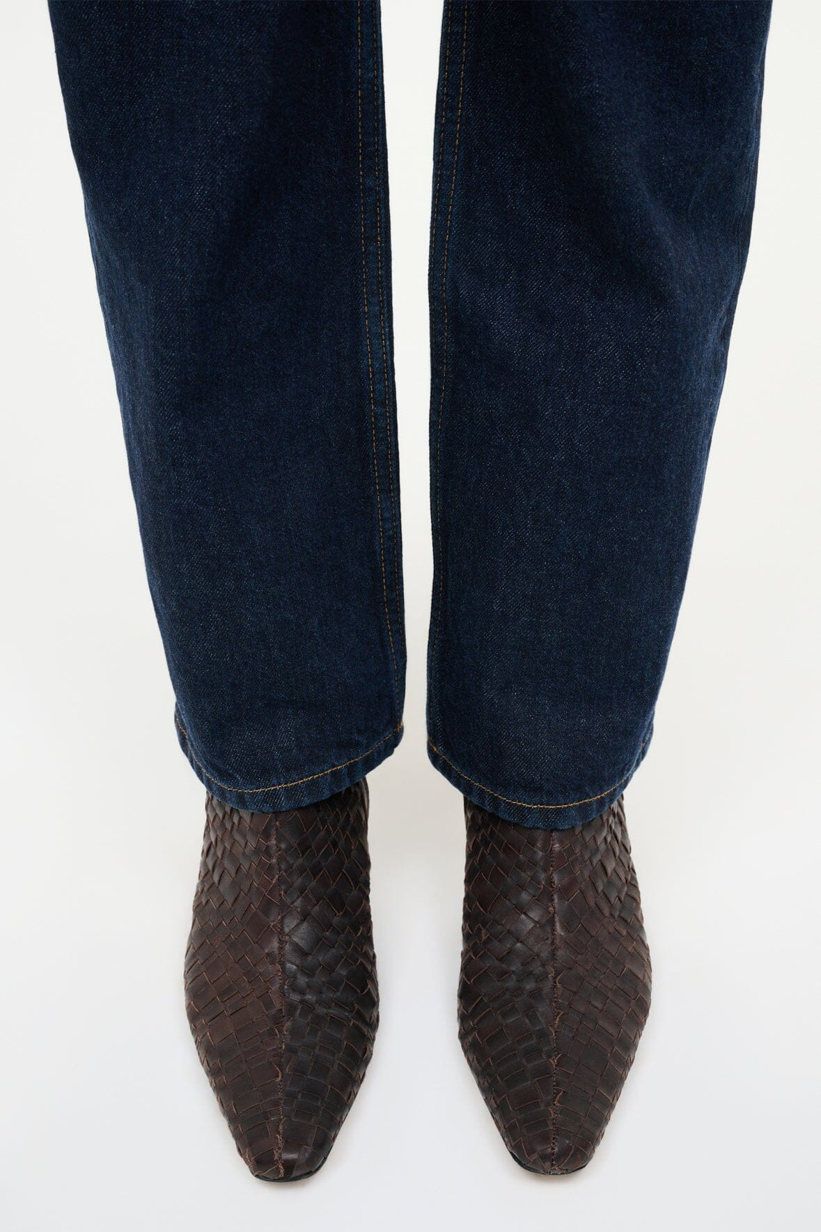 STAUD WALLY ANKLE BOOT ESPRESSO WOVEN - 6