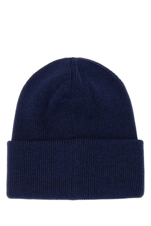 Canada Goose Man Blue Wool Beanie Hat - 2