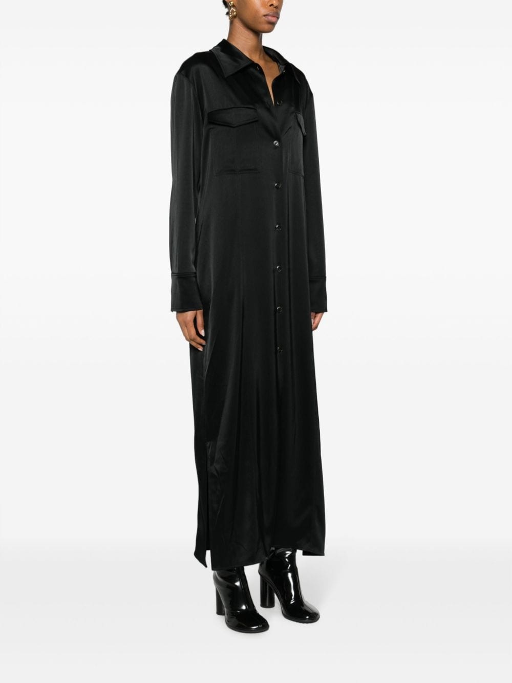 Joann satin shirtdress - 3