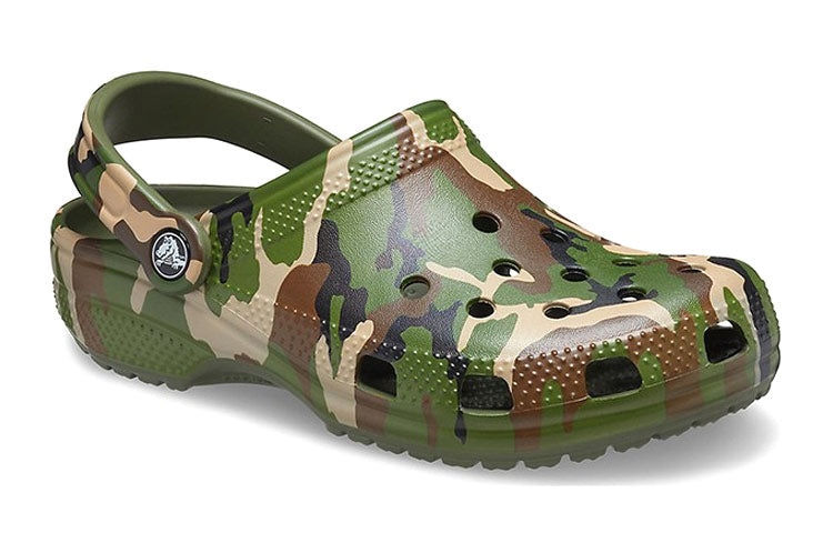Crocs Beach Army Green Camouflage Sandals 206454-3TC - 4
