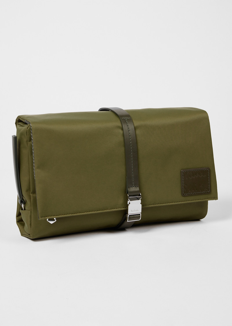 Paul Smith Khaki Fold Out Wash Bag outlook