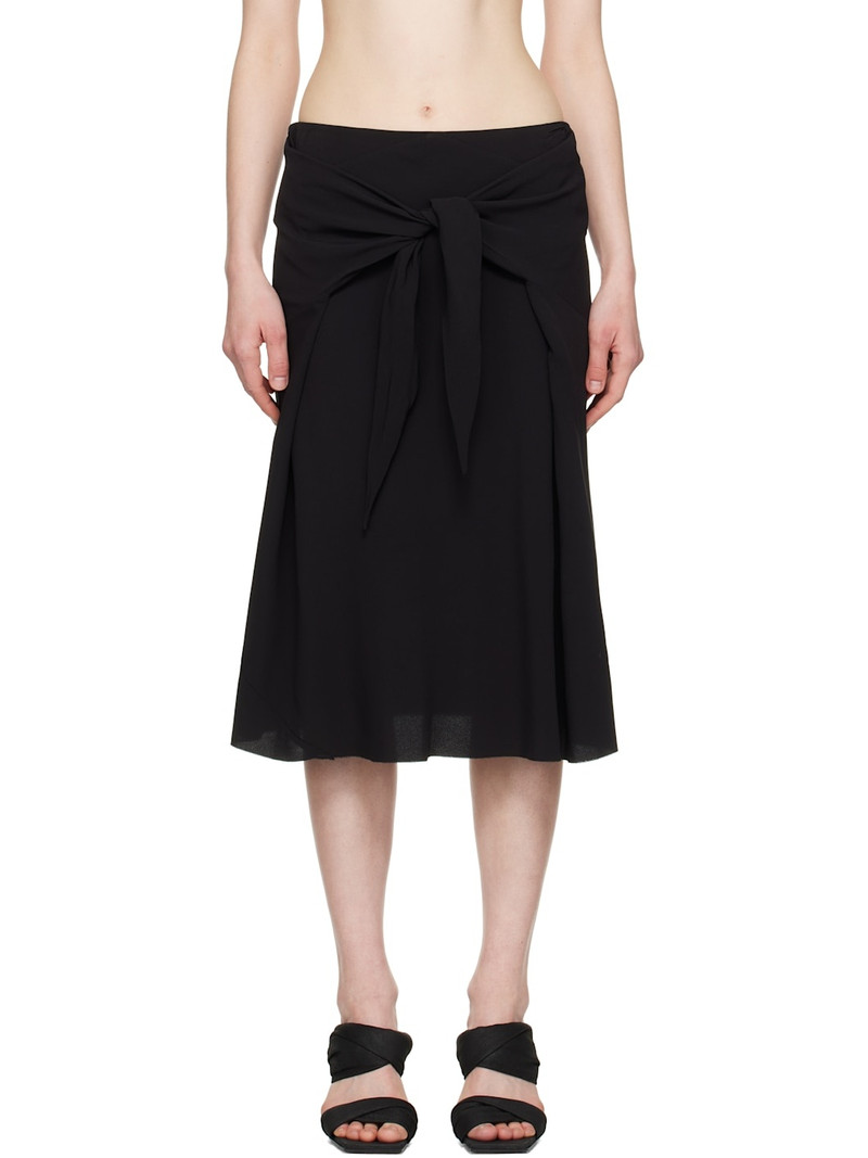 Black Hollywood Strutter Midi Skirt 1