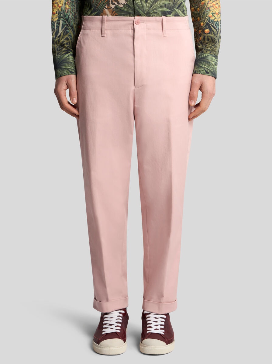 COTTON CHINO TROUSERS - 2