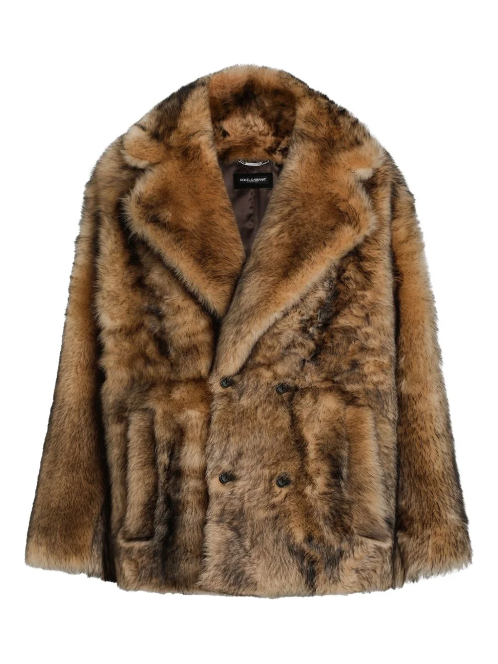 double-breasted coat - 1