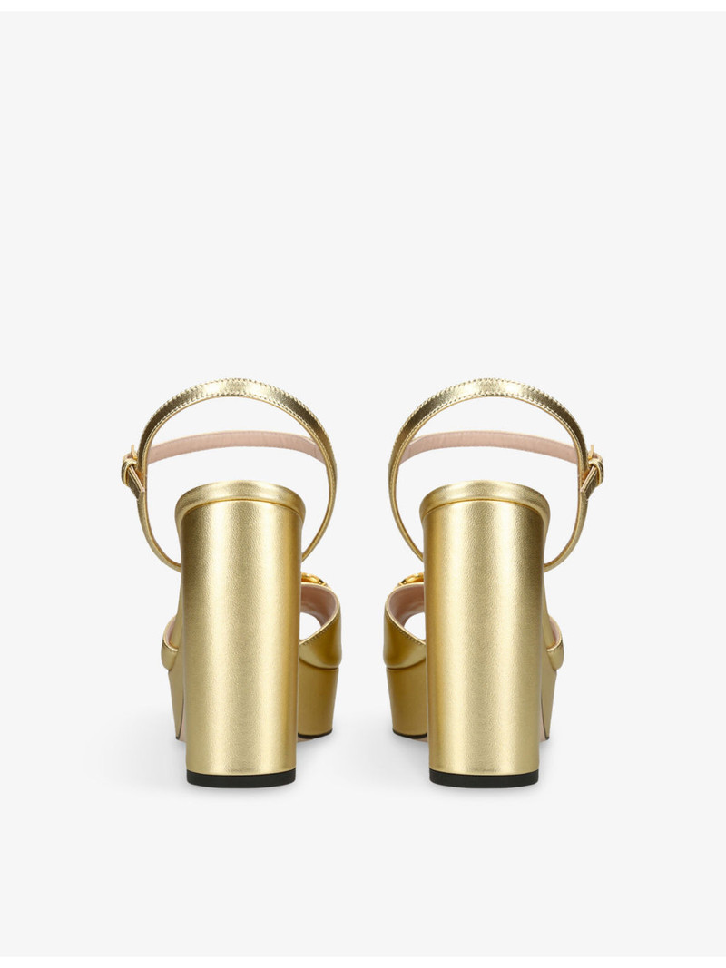 Valentino VLogo Signature 115 Patent-Leather Platform Sandals outlook