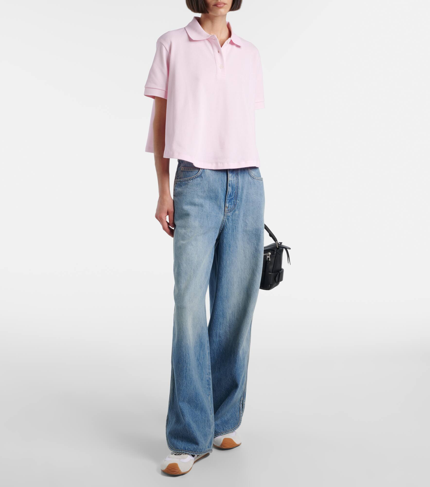 Mid-rise wide-leg jeans - 2