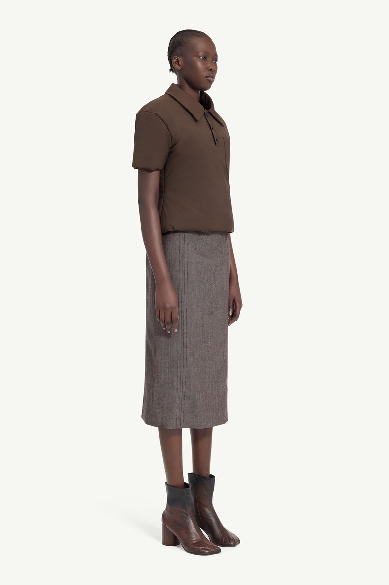 MM6 Maison Margiela Padded polo top outlook