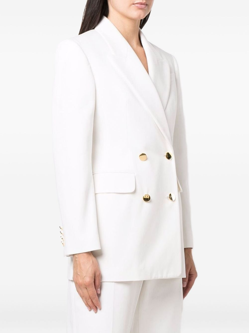double-breasted tailored blazer - 3