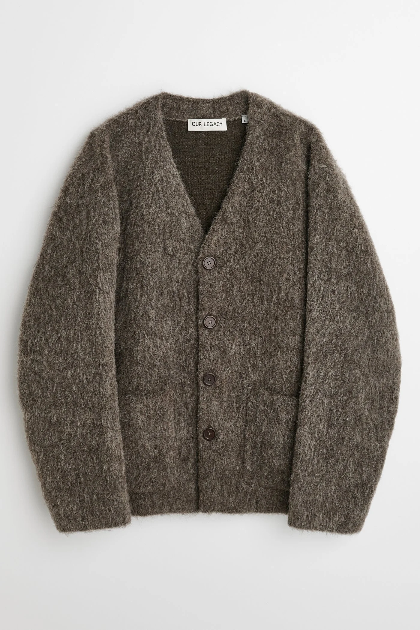 Cardigan Mole Grey Hairy Wool - 1