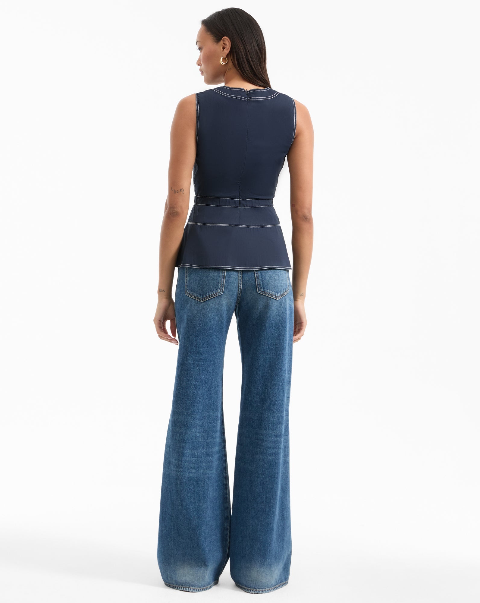 NICKLEBY BELTED PEPLUM TOP - 5