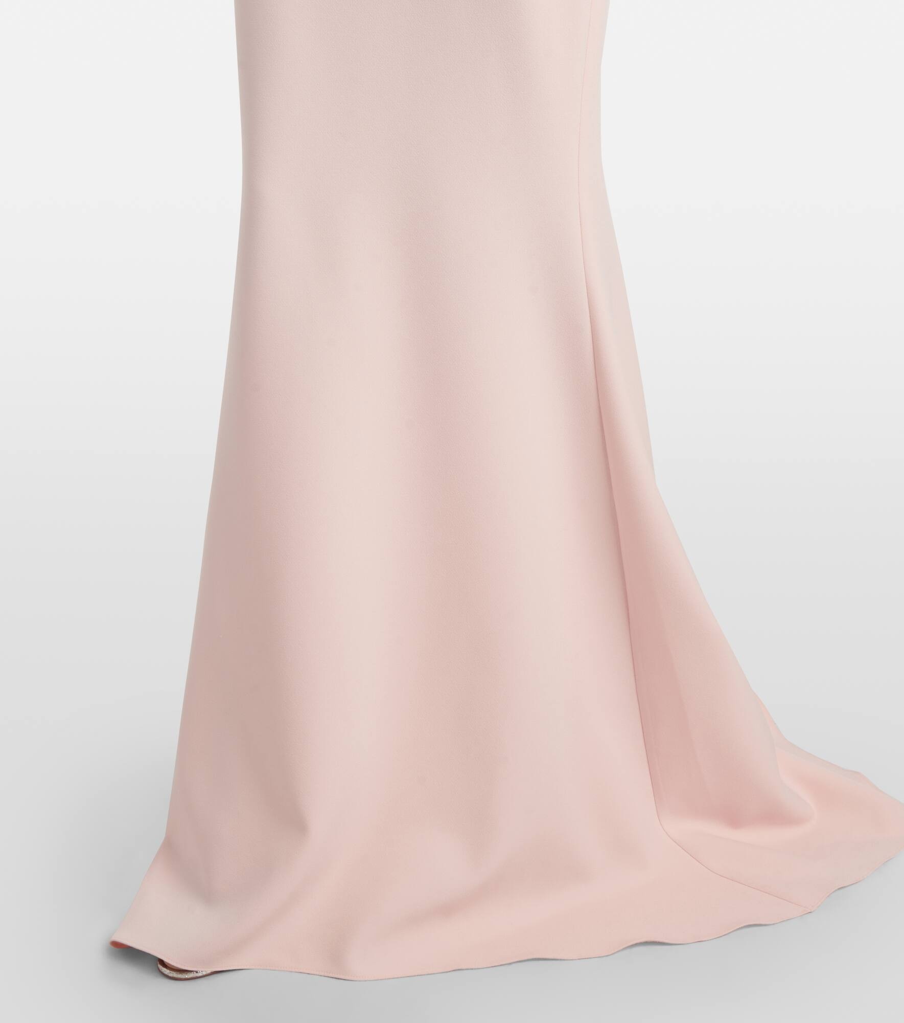 Loura draped peplum crêpe gown - 5