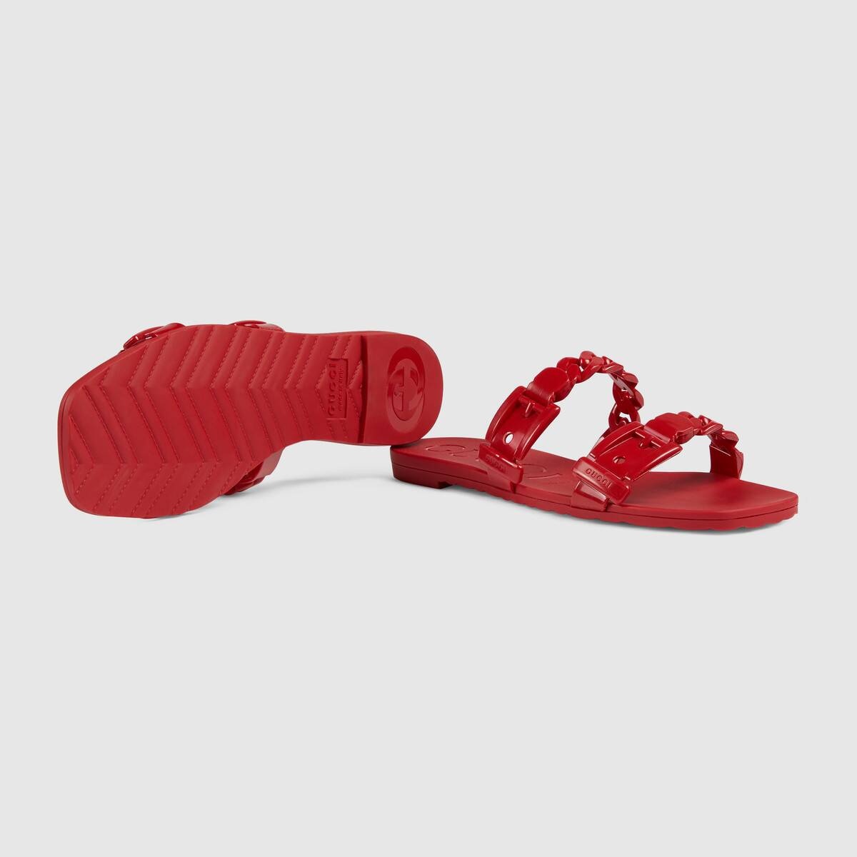 Women's rubber slide sandal - 5