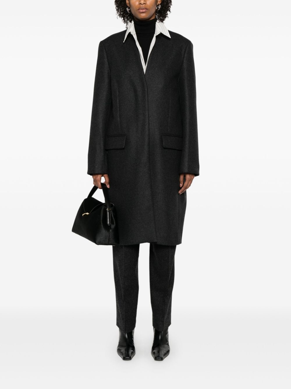 Deep pleat coat - 2