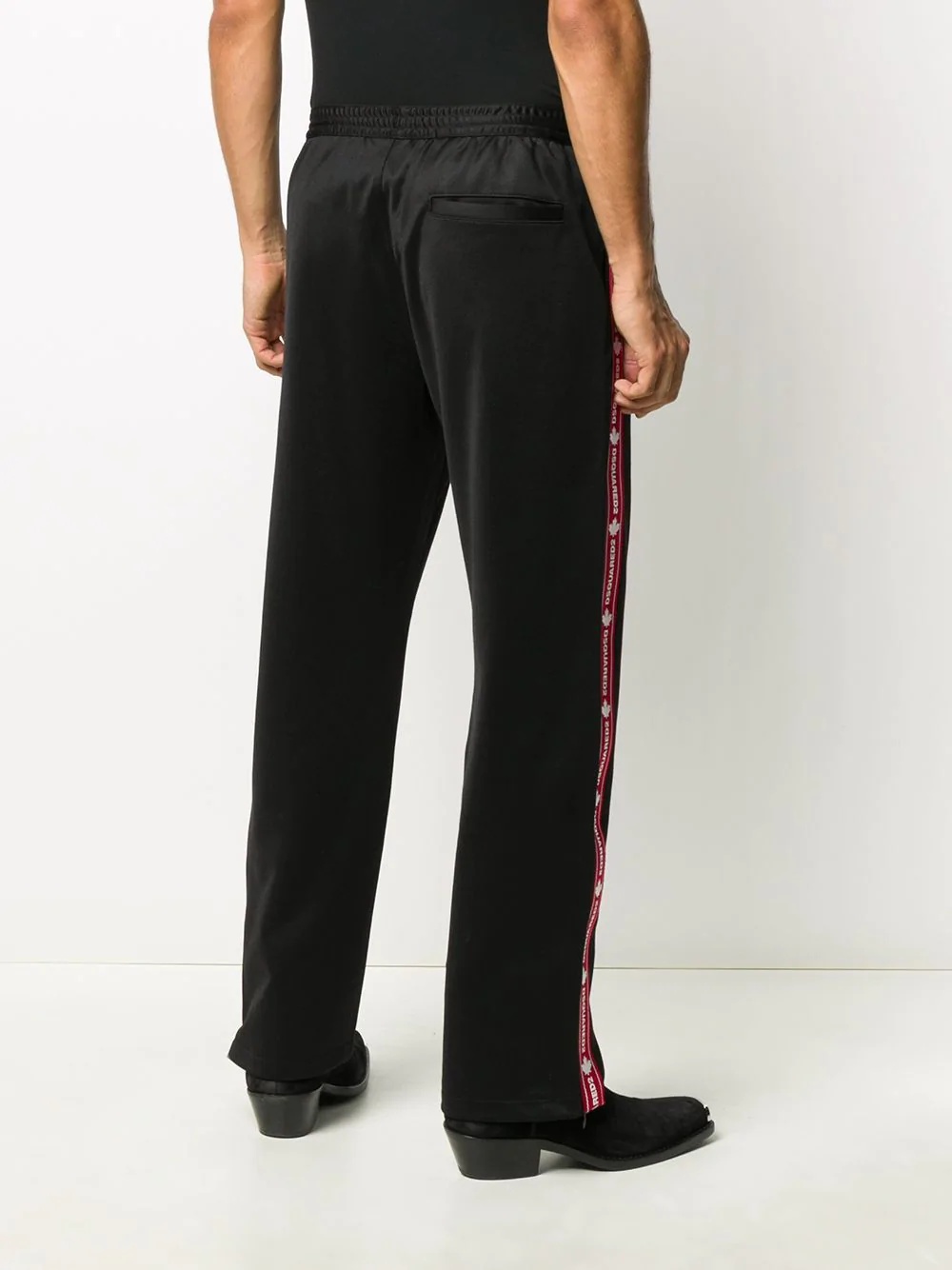 side logo detail straight-leg track pants - 4