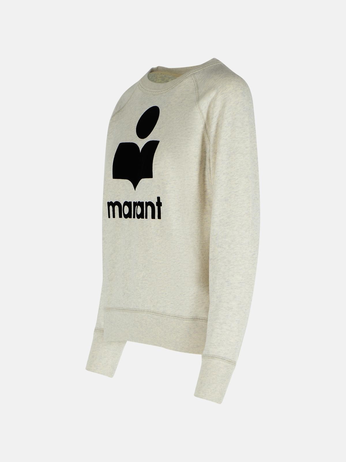 'MILLYNY' 'ECRU' COTTON BLEND SWEATSHIRT - 2