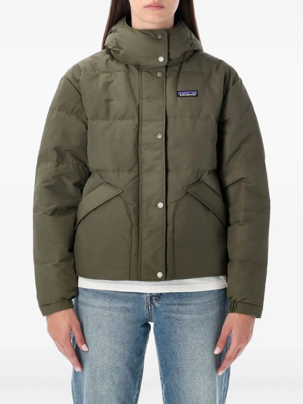 hooded buttoned jacket - 1