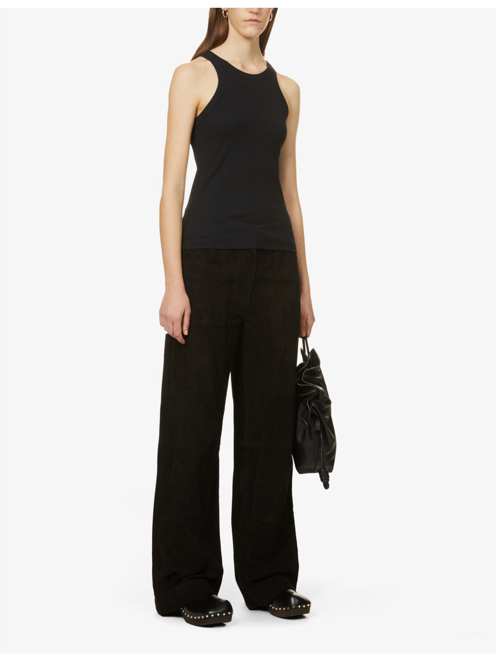 Ribbed organic cotton-blend tank top - 2