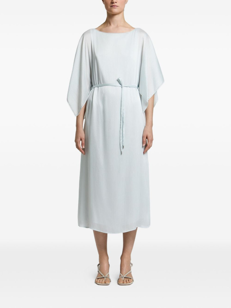crinkled tie-waist midi dress 1