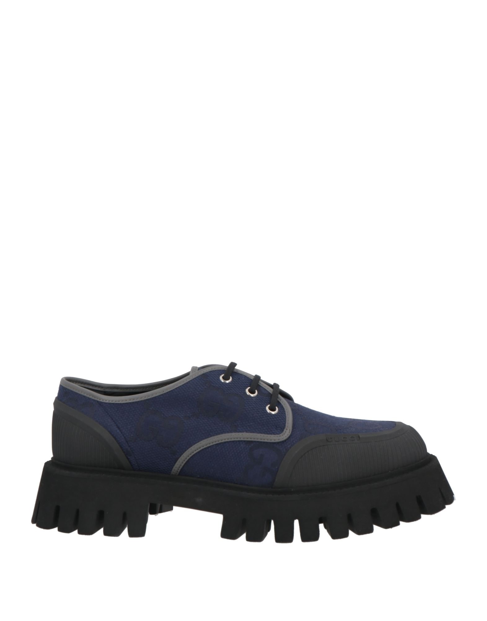 Navy blue Men's Laced Shoes - 1