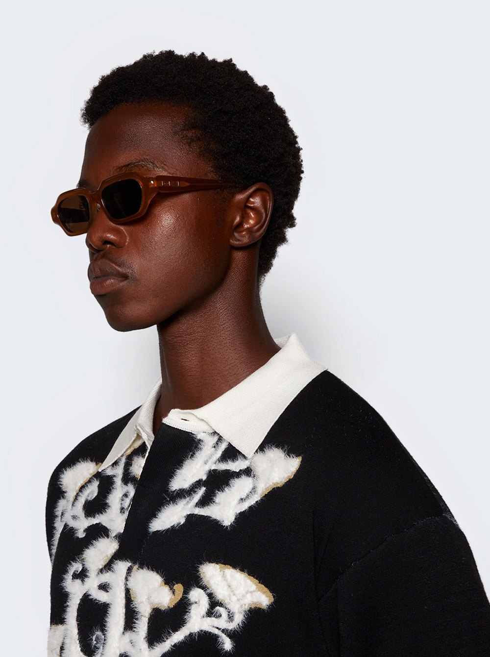 Slim Sunglasses Dark Brown And Brown - 3