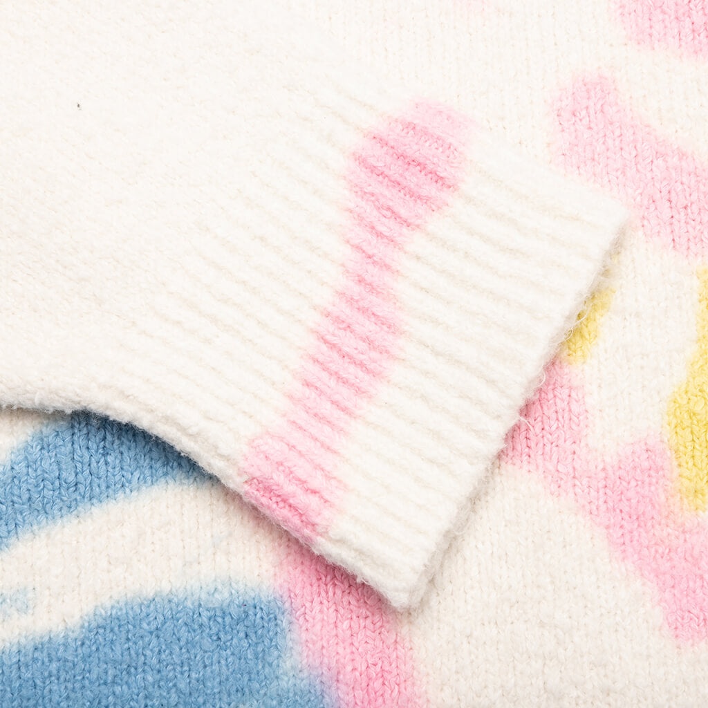 TIE DYE HOODY SWEATER - BEIGE/MULTI - 3